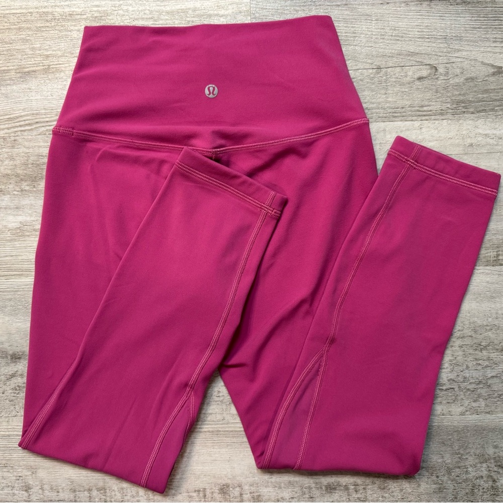 Lululemon Pink Wunder Under Leggings Size 4